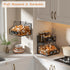 Countertop 3 Countertop/Wall-Mounted, keomaisyto Egg Holder with Nameplate to Separate Eggs, Tier Stackable Wire
