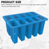 Homemade Popsicle Molds: Silicone Maker with 50 Sticks, Bags, and Recipes (Blue)