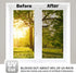 WPCTEV One Way Mirror Window Film, Daytime Privacy Static Non-Adhesive Decorative Heat Control Anti UV Tint Silver 6 Mil