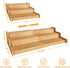 Expandable 3 Tier Bamboo Spice Rack Organizer, Great for Kitchen Cabinet, Cupboard, Pantry