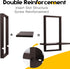 Set 2 PHOENANCEE Square Floating Shelves,Wall Plants Holder,Bathroom Wall Decor,Framed Decorative Shelf Black,Modern