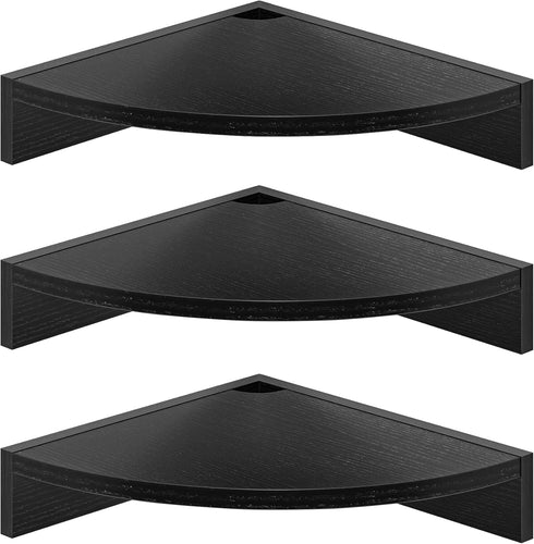 Fun Memories Corner Shelf Wall Mount, Wood Floating Corner Shelves, Corner Wall