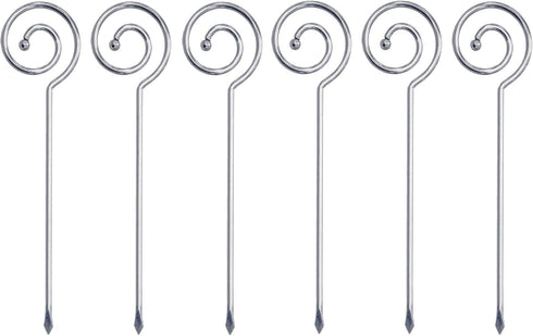 Prodyne Stainless Steel Martini Picks, Set of 6, Silver