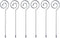Prodyne Stainless Steel Martini Picks, Set of 6, Silver