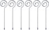 Prodyne Stainless Steel Martini Picks, Set of 6, Silver