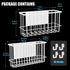 NiHome Magnetic Metal Basket Organizers 2PCS, Versatile Storage for Kitchen & Office, Holds Up to 14 lbs, Space-Saving