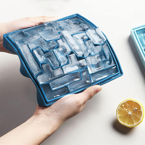 Puzzles Ice Cube Trays Easy Release Silicone Ice Mold for Juice Beverages Cocktail Tea Coffee by COMFEELING