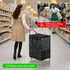 Boczif Large Laundry Basket Hamper Bag, Reusable Grocery Bag Collapsible Cart with Wheels and Handle, Rolling Tote