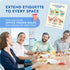 Office Refrigerator Etiquette Guide - Magnetic Signs for Refrigerator to Promote Respectful Behavior - Cute Office Supplies & Office Accessories - Office Must Haves Kitchen Decor - Office Essentials by Levain & Co
