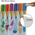 GoDazzling 42" 54" Kids Cartoon Rainbow Pencil Blackout Curtains, Cute Colorful Crayon Printed Window Drapes, for Girls