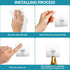 10 Pack Heavy Duty Wall Hooks, 33lb(MAX) Self Adhesive, Waterproof and Oilproof Transparent Seamless Hooks