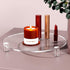 SVENJBB Decorative Acrylic Round Display Riser 10 Inch 2-Pack, Clear Waterproof Pedestal Stand
