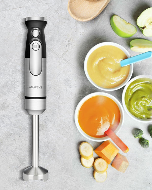 Handheld Immersion Blender, 700W Mixer with Variable Speeds, Multi-function Stainless Steel Electric Kitchen Blender