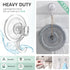 VIS'V Large Clear Heavy Duty Suction Cup Wreath Hooks, 22 LB Removable Holder for Halloween Christmas Decorations