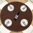 LUSHVIDA Round Waterproof Table Cover Elastic Vinyl Fitted Tablecloth Elastic Edged Plastic