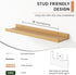 Set 4, 24 Inch FLYJOE Floating Picture Ledge Shelves for Wall of Wall Shelves with Lip Long Large Nursery Book Shelf