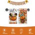 Fall Sweet Fall Cartoon Mouse Pumpkin Kitchen Dish Towels Set of 2 - Autumn Coffee Wreath Doughnut Drying Cloths