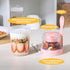 4 Pack 27oz Vtopmart Yogurt Parfait Cups with Lids and Spoons, Overnight Oats Containers, Reusable Topping Compartment
