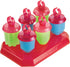 Tovolo Jewel Rings Popsicle Molds with Sticks (6-Pack) - Vivid Violet, Reusable Ice Pop Maker & Stand