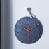 12 Inch Space Theme Wall Clock, Astronaut Moon Wall Clock, Grey Modern Silent Clock for Kids Room Nursery Living Room