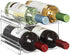 Lifewit Plastic Stackable Wine Rack for Refrigerator, Cabinet, Countertop, Holds 4 Bottles, Water Bottle Organizer