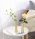 Vixdonos Gold Metal Vase Set of 2, 10.5/8.5 inch Taper Vases for Wedding Table Centerpiece Decorations, Home Decor