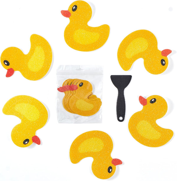 20 PCS Non Slip Bathtub Stickers, Cute Duck Creature Shower Stickers for