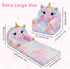 2 1 decalsweet Kids Couch Comfy Foldable Kids Sofa to Lounger in Toddler Chair Plush Baby Sleeper Chair for Playing