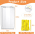 Reastar 72 Pack 100 Bread Bags with Ties, Clear Bread Bags for Homemade Bread and Ties, Adjustable Reusable Plastic