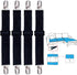Korlon 4 Pack Bed Sheet Clips, Adjustable Heavy Duty Fitted Sheet Straps for Bed Mattress Cover Sofa Cushion