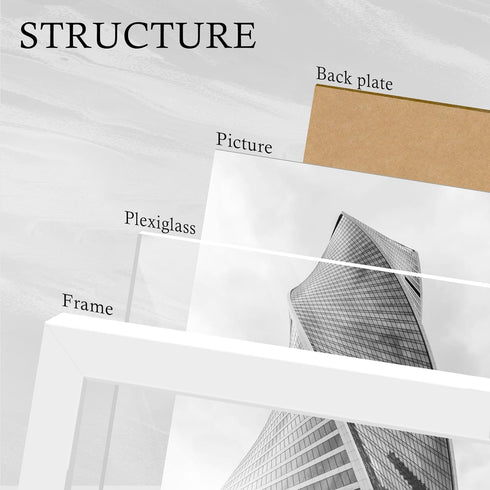 20x27, 20 27 27x20 2 Pack. Puzzle Frame for x in Posters and Art Prints, Horizontal or Vertical Wall Mounting, White