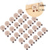 GM HOME 50 PCS Toast Paper Bag Kraft Bread Bag with Front Window Label Seal Sticker for Bakery Packaging