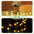 2PACK 15.2FT 50LEDS Vigdur Vine - Fairy String Lights,Tiny Leaf-Garland with White Flower Battery Powered Light