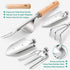 9-Piece Set, Grenebo Gardening Tools Heavy Duty Garden Hand Tools with Fashion and Durable Garden Tools Organizer