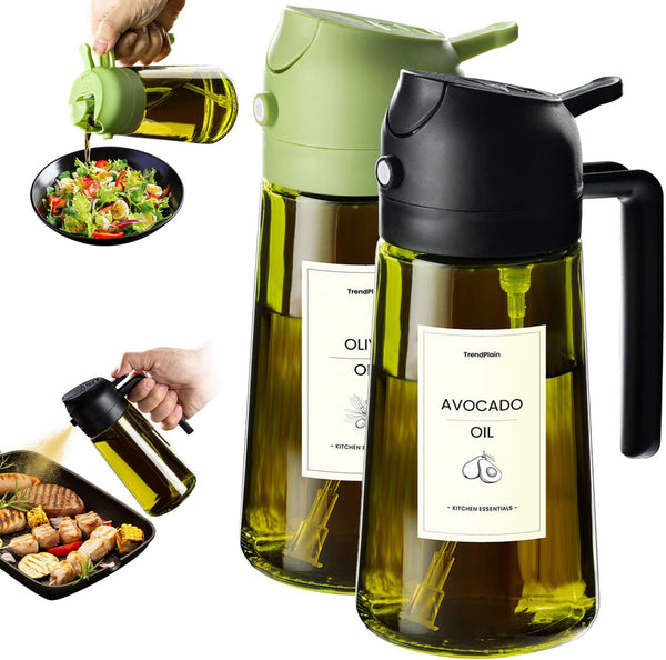 TrendPlain - Original 16oz/470ml Olive Oil Dispenser Bottle for Kitchen Gadgets and