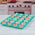 CAKETIME Silicone Muffin Pan Set - Mini 24 Cups and Regular 12 Cups Nonstick Food Grade Molds
