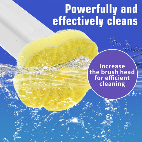 wutfuooo 60pcs Set Disposable Toilet Brush Cleaning System with Refills Pads Replacement Heads, Toilet Cleaning Stick