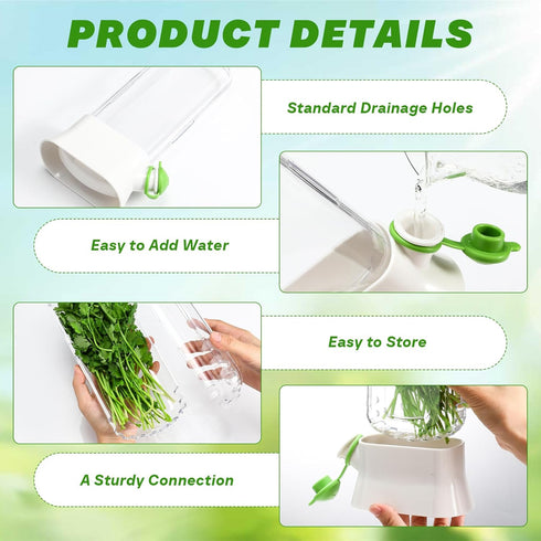 2 2-3 Baderke Pieces Herb Saver for Refrigerator Herb Keeper Herb Storage Containers Herb Saver Pod for Cilantro