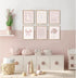 Lhoiplme 12x16x6 Inch Nursery Christian Wall Art Bible Verse Prints Pink Girl Nursery Room Canvas Wall Decor Coquette