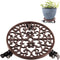 Idzo Capacity 350 lbs Plant Caddy with Wheels Heavy Duty Cast Iron