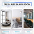 7 Bluonics Fresh Aire Water Air Washer, Air Revitalizer & Freshener with Night Light LED Changing Colors & White Noise