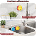 Kontoyo Sponge Holder for Kitchen Sink,Sink Caddy Organizer with Suction Cup Installation for Kitchen/Bathroom, Self