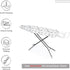 Encasa XO Ironing Board Cover and Pad 49"x18" - Black Arrow, Thick 3mm Felt Padding, Easy Fit, Scorch & Stain Resistant