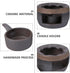 Hemoton Ceramic Tea Warmer, Teapot Warmer Candle Stand for Heating Tea