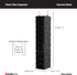 ClosetMaid 20502 10-Shelf Closet Fabric Hanging Organizer for Shoes, Hats, Handbags, Clothes with Charcoal Black Finish