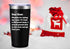 AMZUShome Thanks For Being My Boss Travel Mug - Boss Day Gifts, Office Gifts, 20oz Black Tumbler