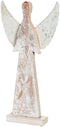Fun Express Rustic Angel Christmas Decor, Handcrafted Angel Figurine for Holiday Home Decor, 1 Piece