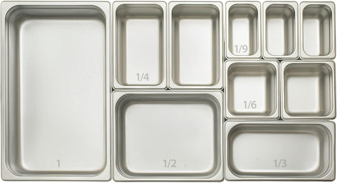 Winco SPJL-606 Anti-Jamming Steam Pan - 44202 by 6-Inch, Standard Weight, Stainless Steel