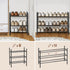 3-Tier Closet Closet AceMining Expandable Shoe Rack, Adjustable Shoe Rack Shoe Organizer Shoe Shelf, Free Standing Shoe