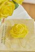 TINGE TIME Yellow Flowers Artificial Rose - 25pcs Realistic Fake Roses for DIY Wedding Bouquet, Baby Shower, Party